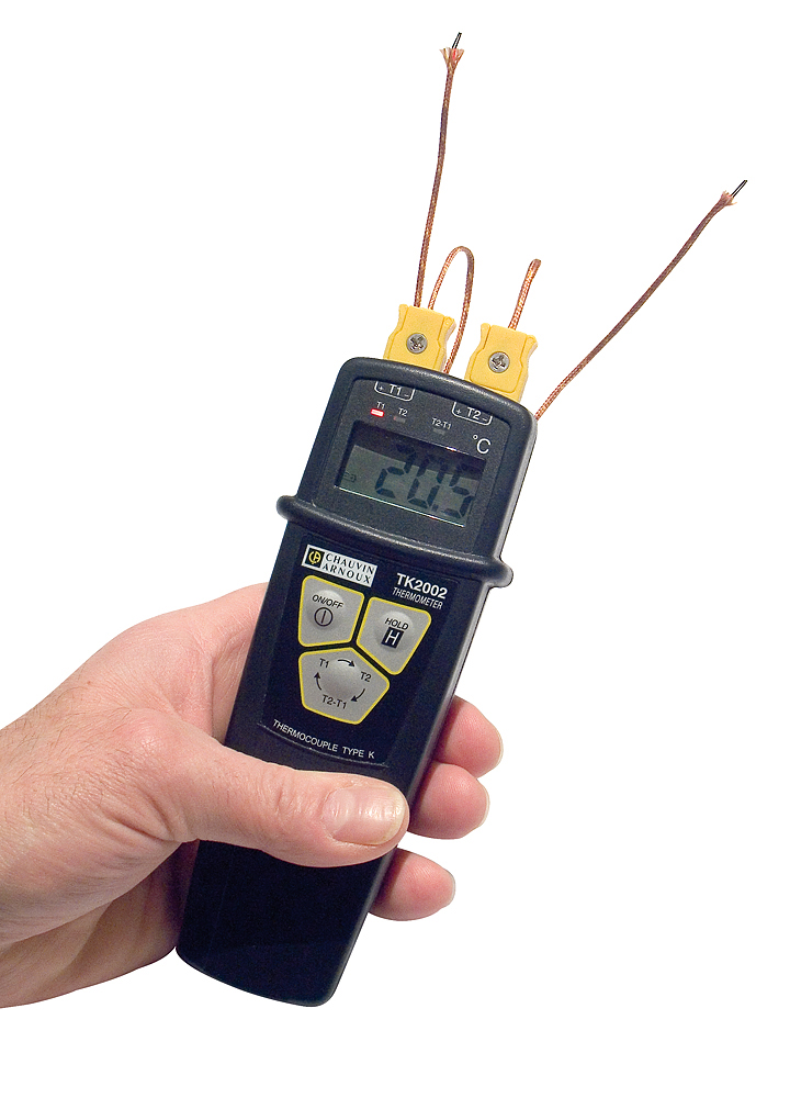 TK 2002 2-Kanal-Thermometer für Thermoelemente