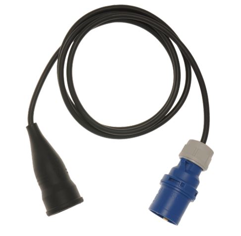 Adapterleitung 16A 1 Phasen CEE Stecker