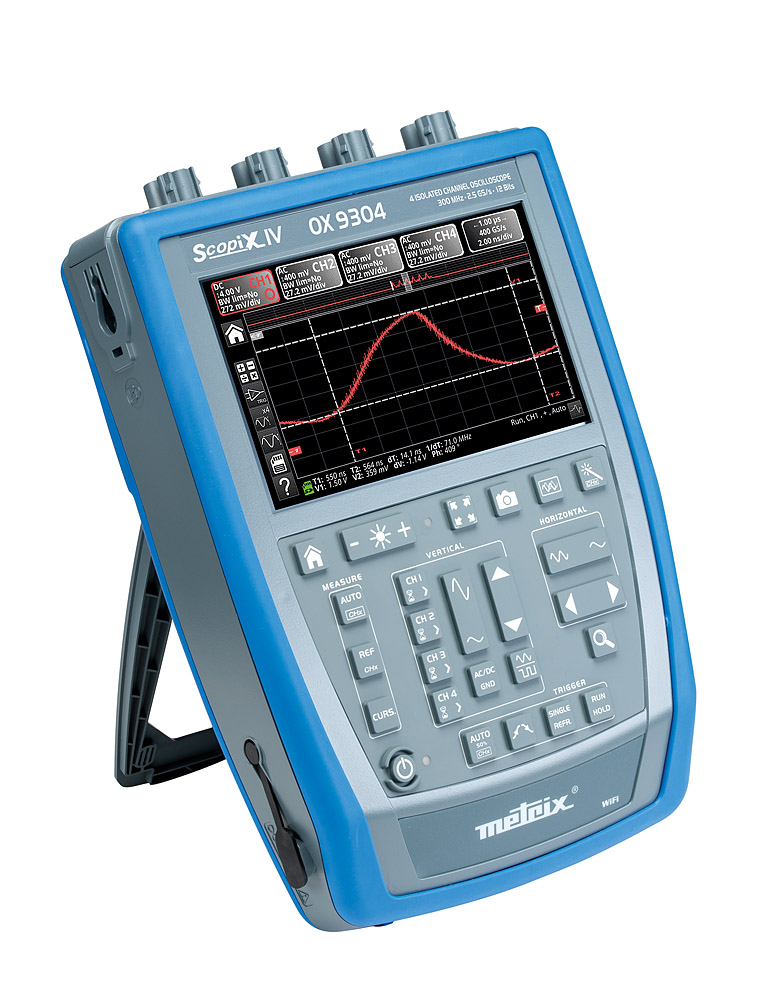OX 9304 Tragbares Oszilloskop 4 x 300 MHz