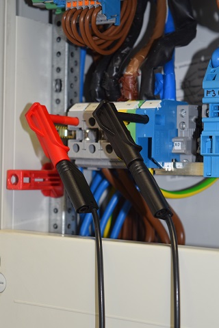 Satz von 2 Magnetmessspitzen rot / schwarz - 4A - 1000V CAT III / 600V CAT IV