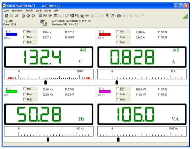 METRAwin 10 Software für Multimeter