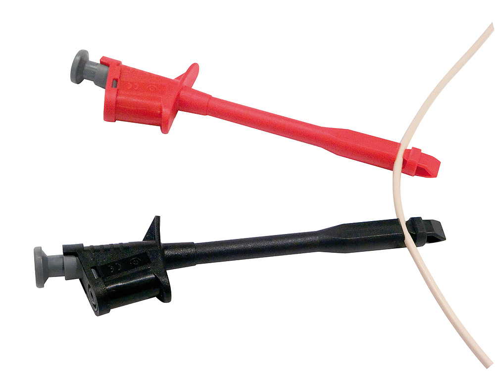 Abgreifer (Einstech-Nadel) - rot+sw