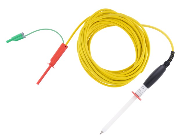Große HV-Prüfspitze mit 2 m abgeschirmtem Kabel