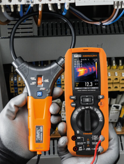 Mercury 2 in 1 => Multimeter TRMS & CAT IV mit integrierter Wärmebildkamera 80x80pixel