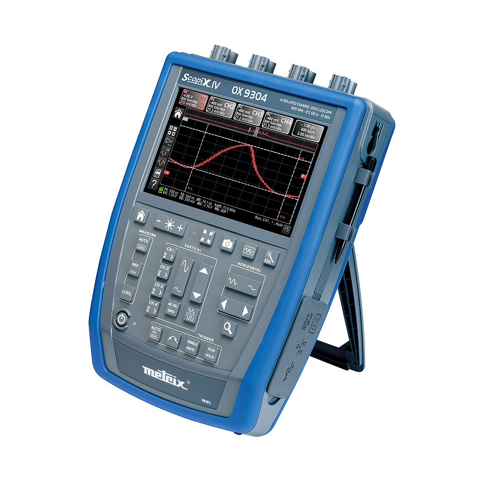 OX 9304 Tragbares Oszilloskop 4 x 300 MHz
